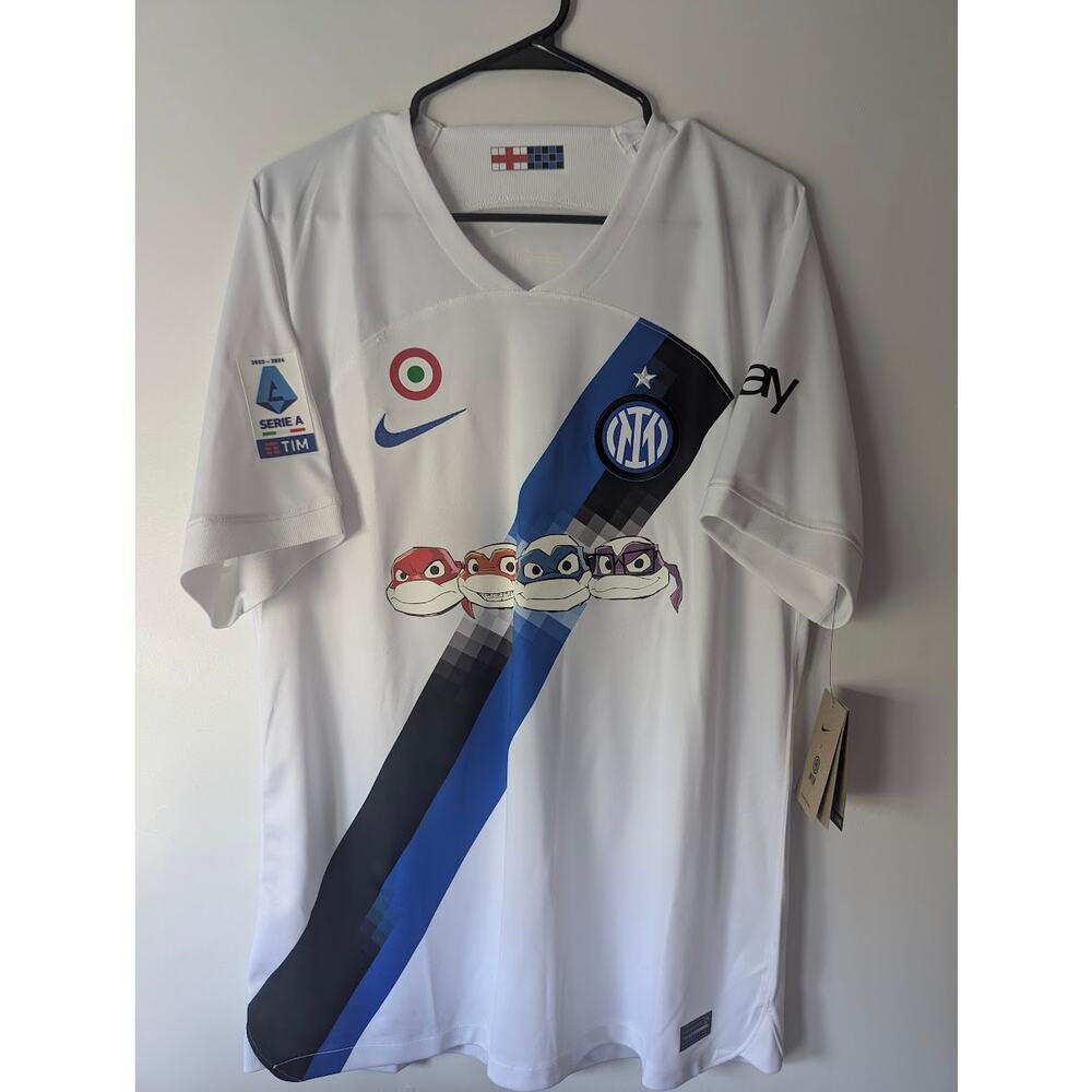 Inter Milan Lautaro Jersey Large TMNT Serie A NWT